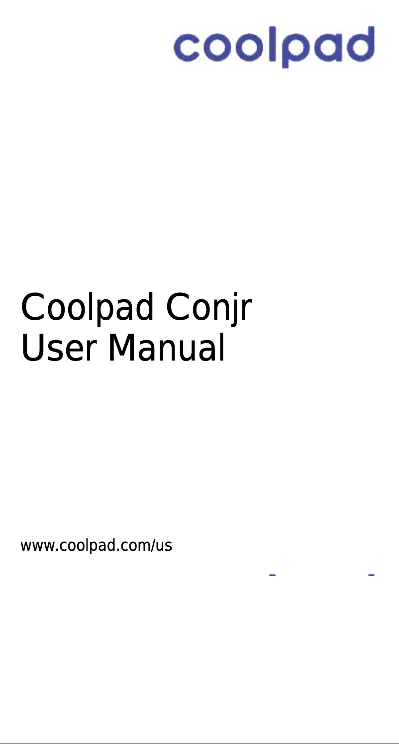 Page n°1 - Manuel utilisateur Coolpad Conjr