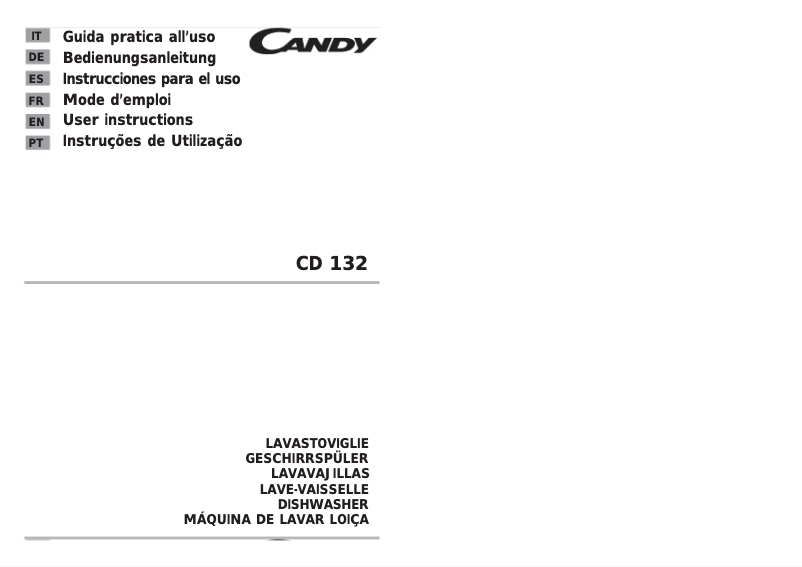 Page n°1 - Manuel utilisateur Candy CD 132/1 L-S