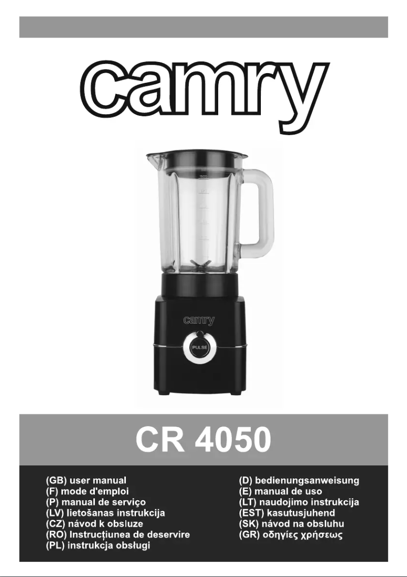 Image de la première page du manuel de l'appareil CR 4050