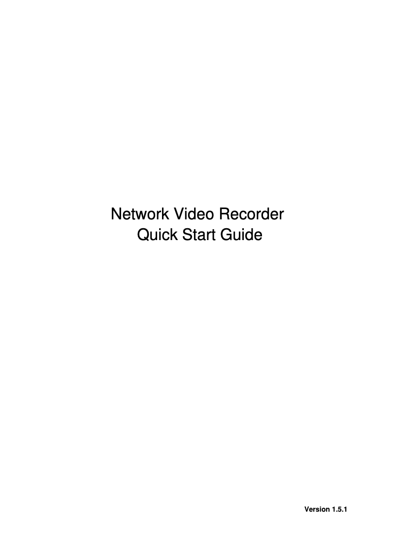 Page 1 de la notice Manuel utilisateur Dahua Technology Pro NVR5416-16P-4KS2