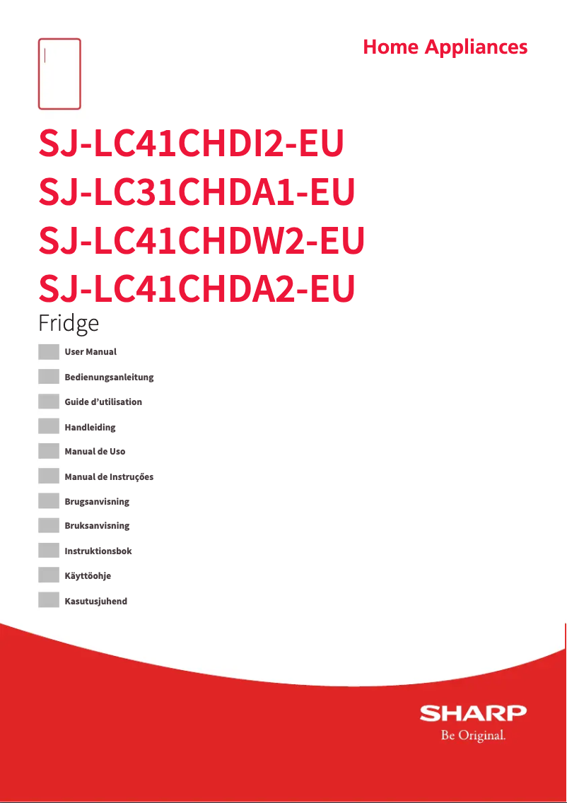Image de la première page du manuel de l'appareil SJ-LC41CHDW2-EU