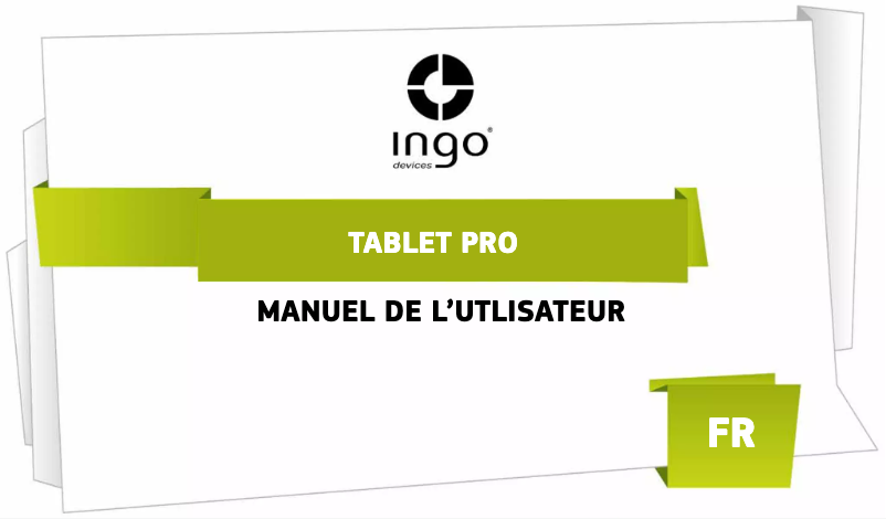 Image de la première page du manuel de l'appareil Tablet Pro INU007D
