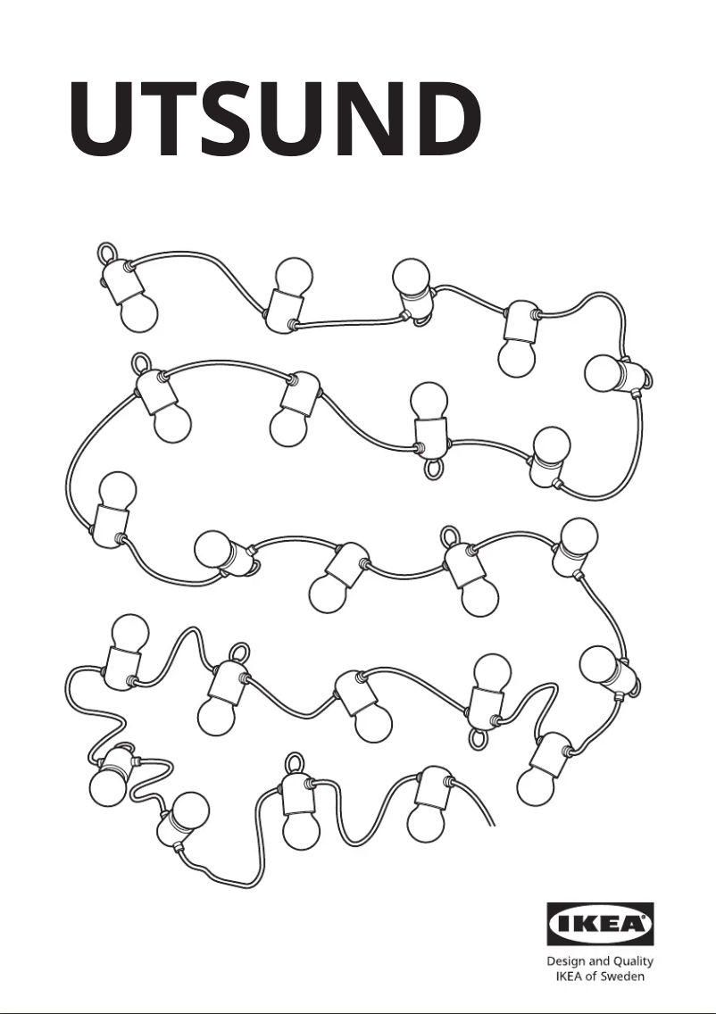 Página 1 del manual Manual de usuario Ikea UTSUND 005.483.68