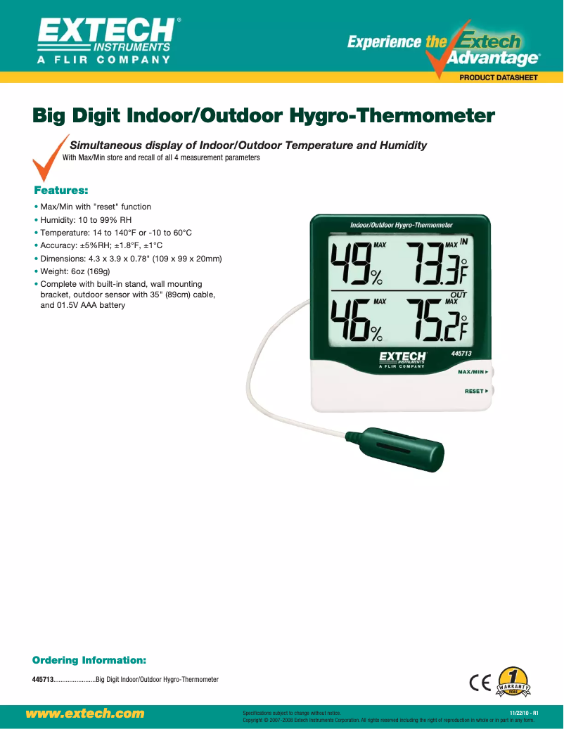 Image de la première page du manuel de l'appareil 445713