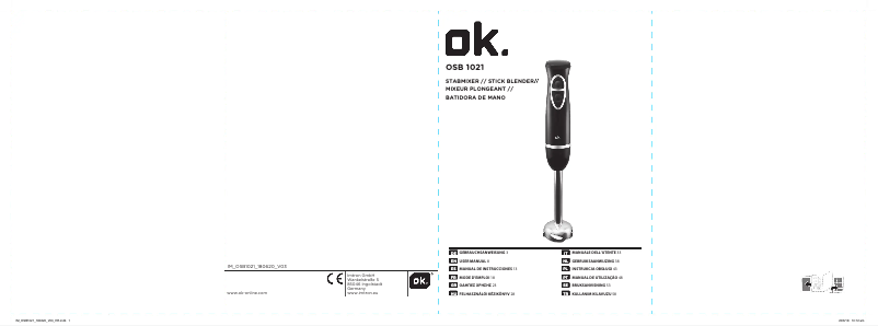 Image de la première page du manuel de l'appareil OSB 1021
