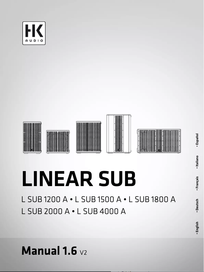 Image de la première page du manuel de l'appareil LINEAR SUB 1200 A