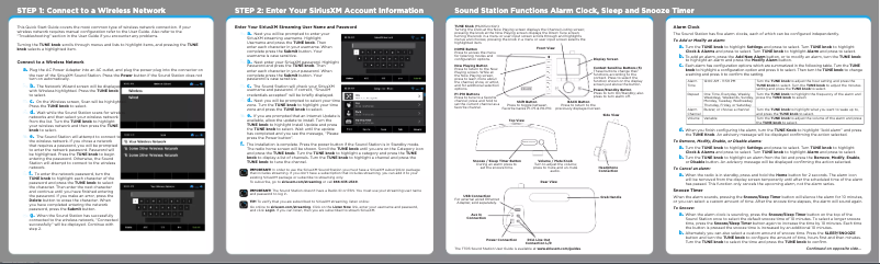 Page 1 de la notice Guide de démarrage rapide SiriusXM SXMTTR3