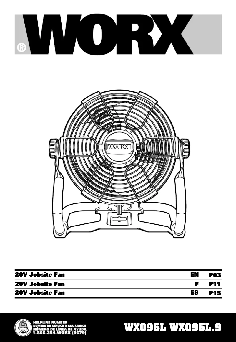 Page n°1 - Manuel utilisateur Worx WX095L.9