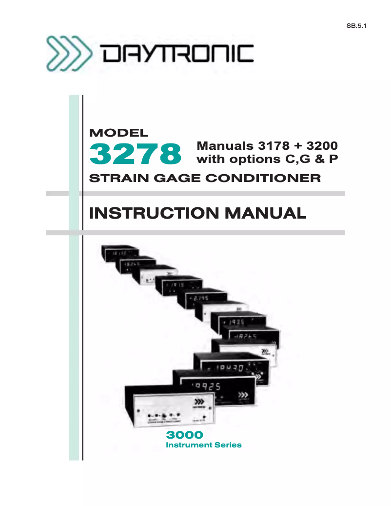 Image de la première page du manuel de l'appareil 3278P