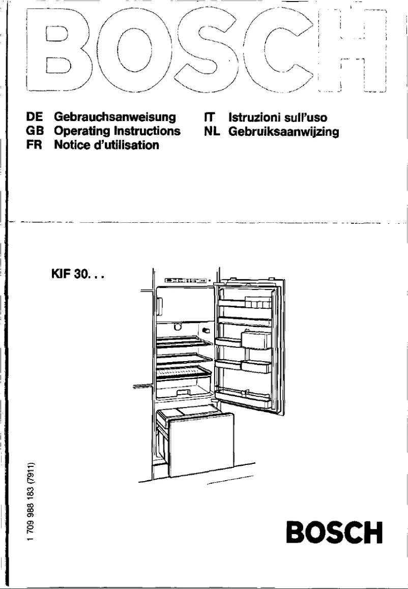 Page n°1 - Manuel utilisateur Bosch KIF30440