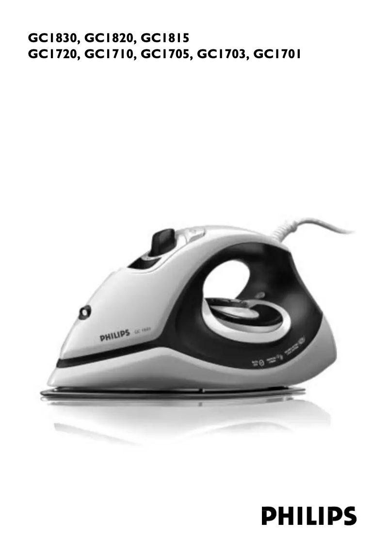 Page n°1 - Manuel utilisateur Philips GC1705