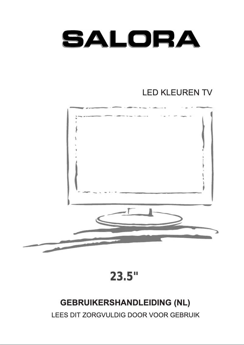 Page 1 de la notice Manuel utilisateur Salora 24LED6205CD