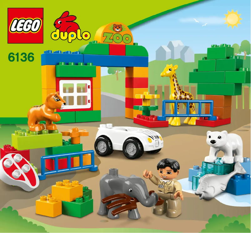 Page 1 de la notice Manuel utilisateur Lego Duplo 6136