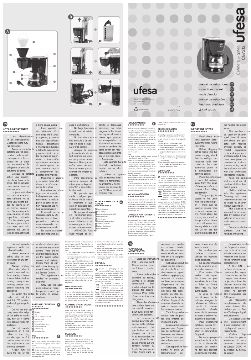 Image de la première page du manuel de l'appareil CG7212