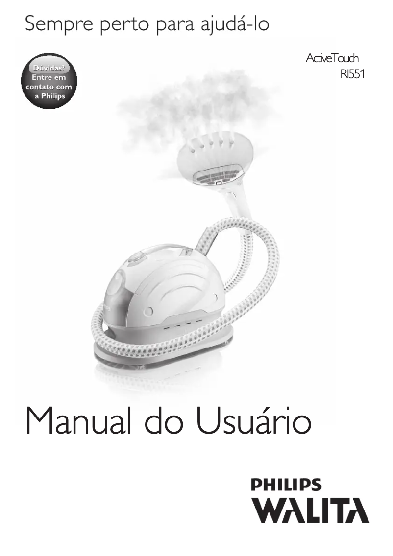 Imagen de la primera página del manual del dispositivo Walita ActiveTouch RI551