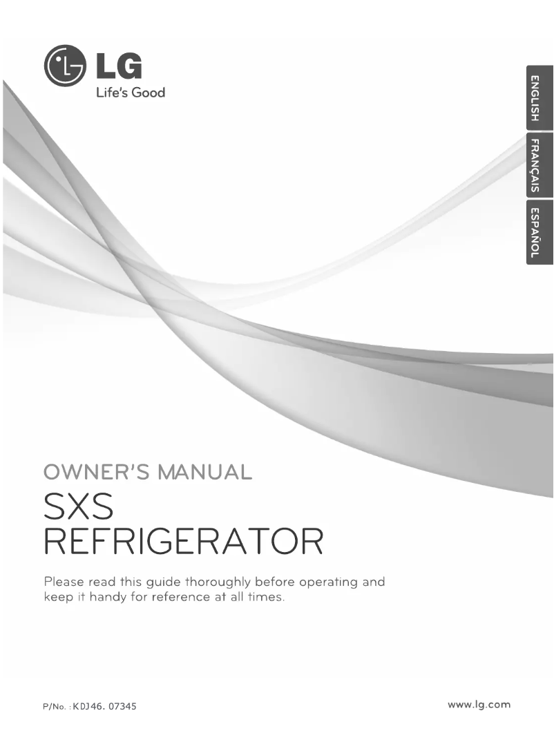 Page 1 de la notice Manuel utilisateur LG GC-L207GLRV