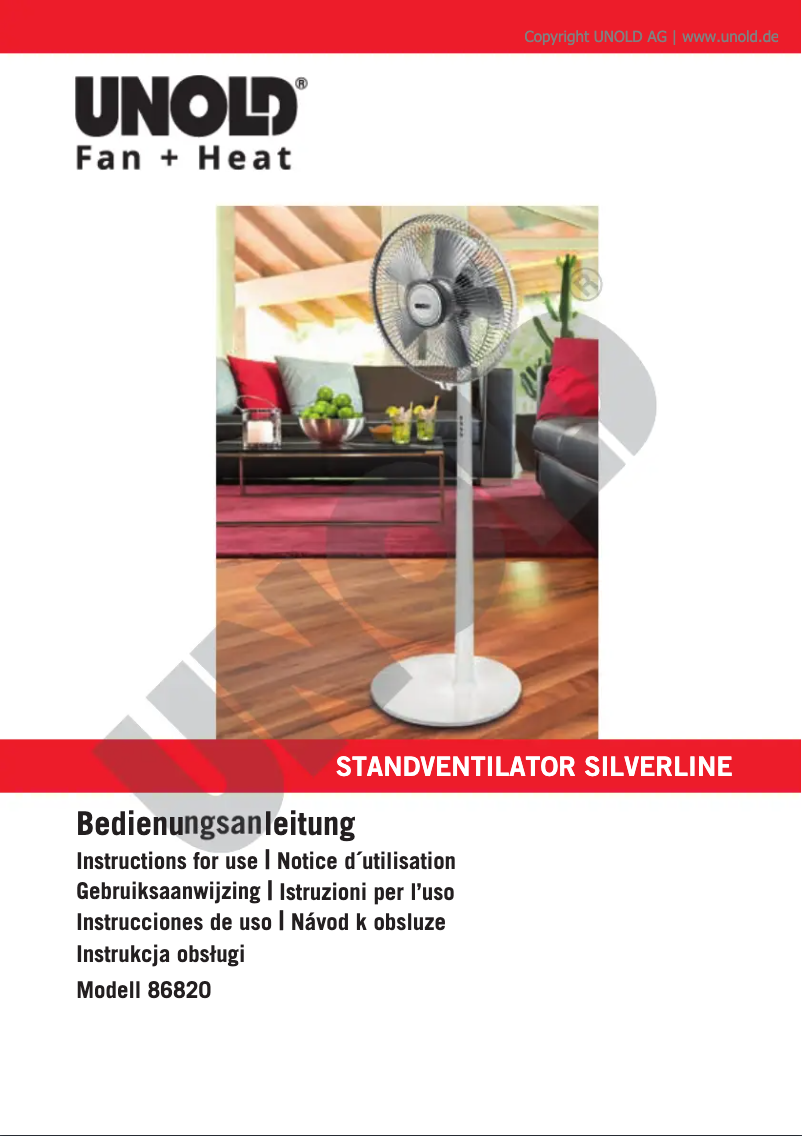 Image de la première page du manuel de l'appareil Silverline 86820