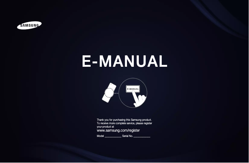 Page n°1 - Manuel utilisateur Samsung UE46D6515