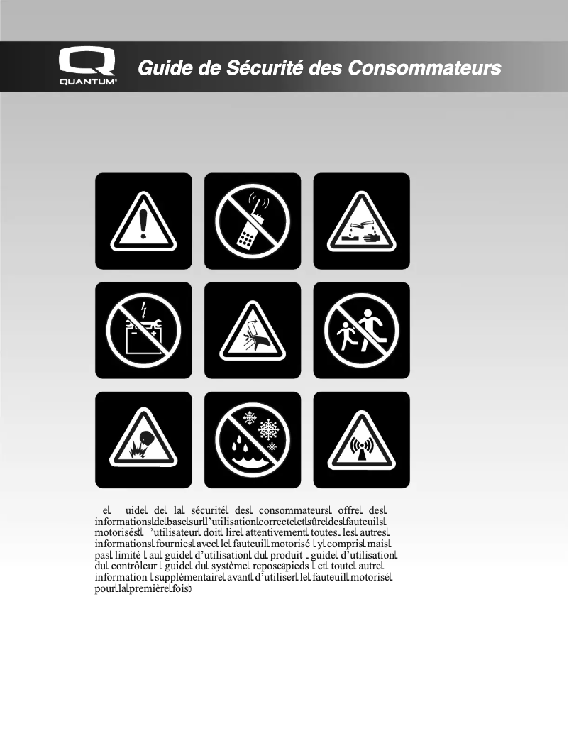 Page n°1 - Instructions de sécurité Quantum NE+ Controller