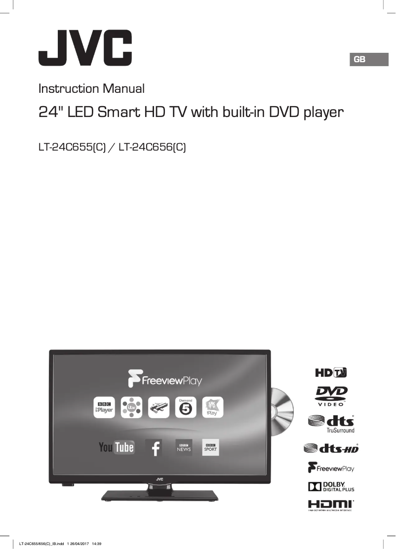 Page n°1 - Manuel utilisateur JVC LT-24C655