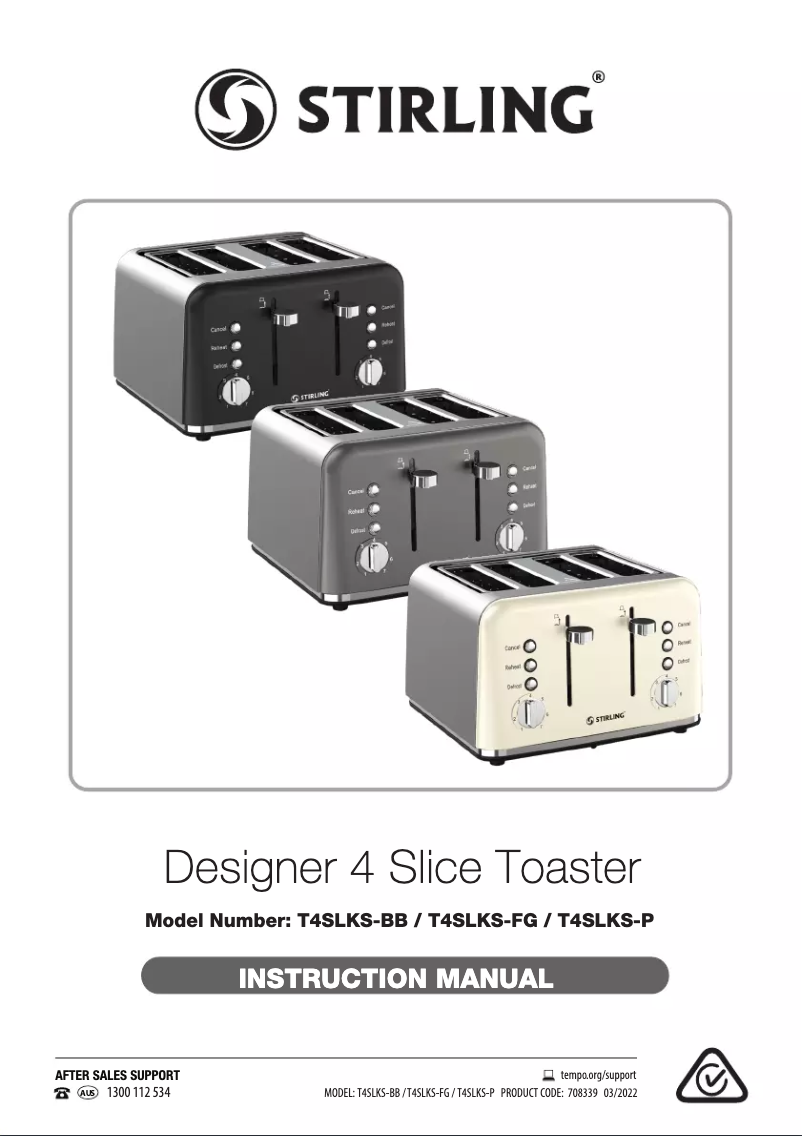 Page n°1 - Manuel utilisateur Stirling T4SLKS