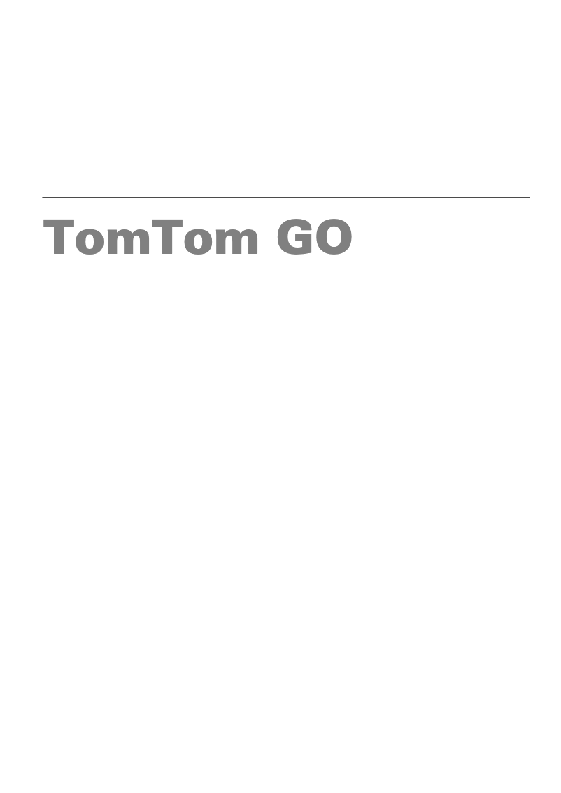 Page 1 de la notice Manuel utilisateur TomTom GO 510