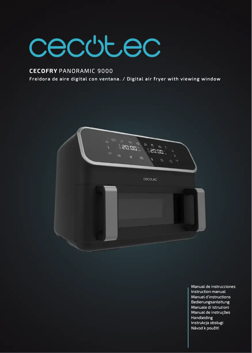 Page n°1 - Manuel utilisateur Cecotec Cecofry Panoramic 9000