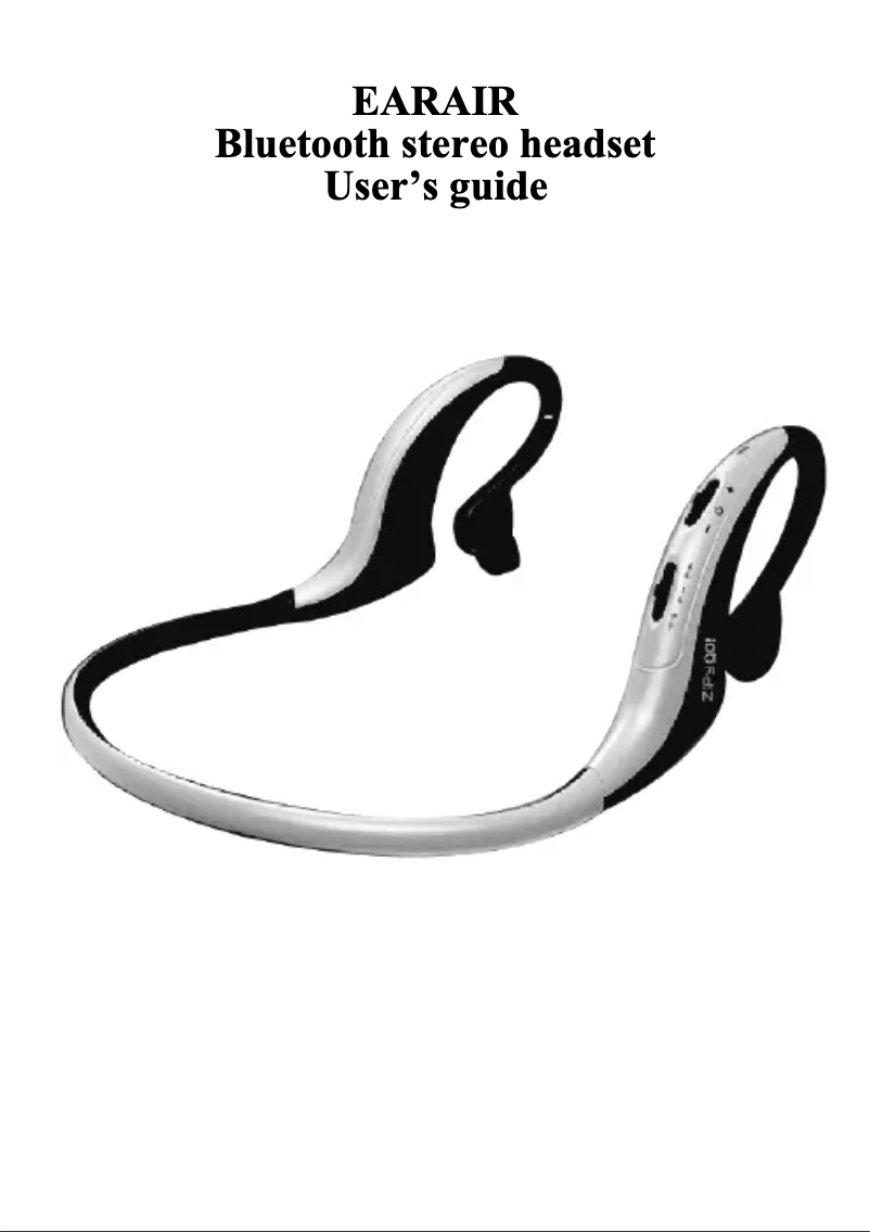 Página 1 del manual Manual de usuario Zipy GO EarAir