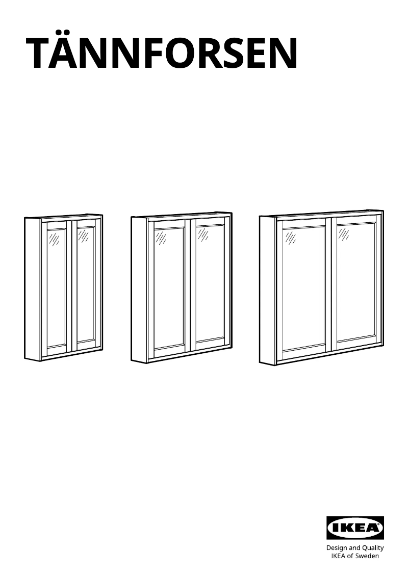 Image de la première page du manuel de l'appareil TÄNNFORSEN 605.552.52