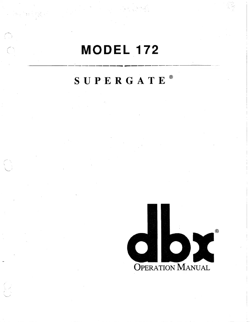 Image de la première page du manuel de l'appareil 172