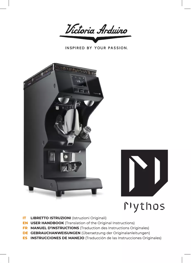 Page n°1 - Manuel utilisateur Victoria Arduino Mythos