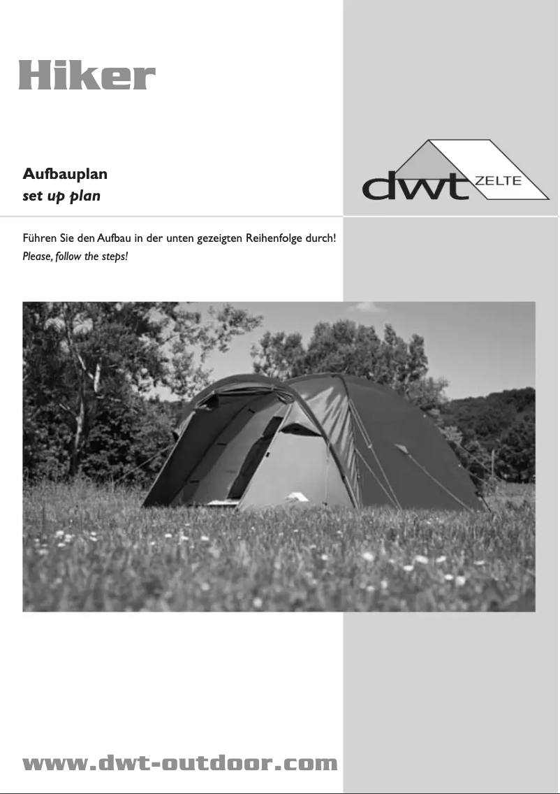 Page 1 de la notice Manuel utilisateur dwt-Zelte Hiker