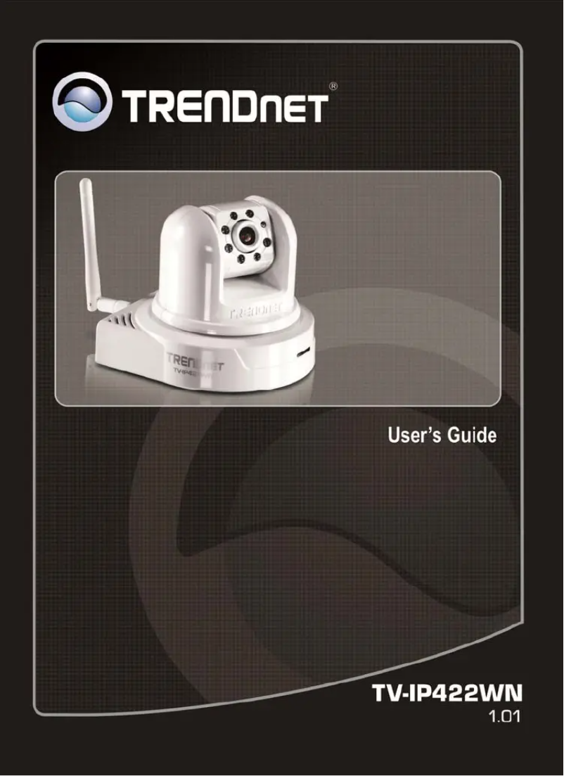 Page n°1 - Manuel d'utilisation et d'entretien TRENDnet TV-IP422WN