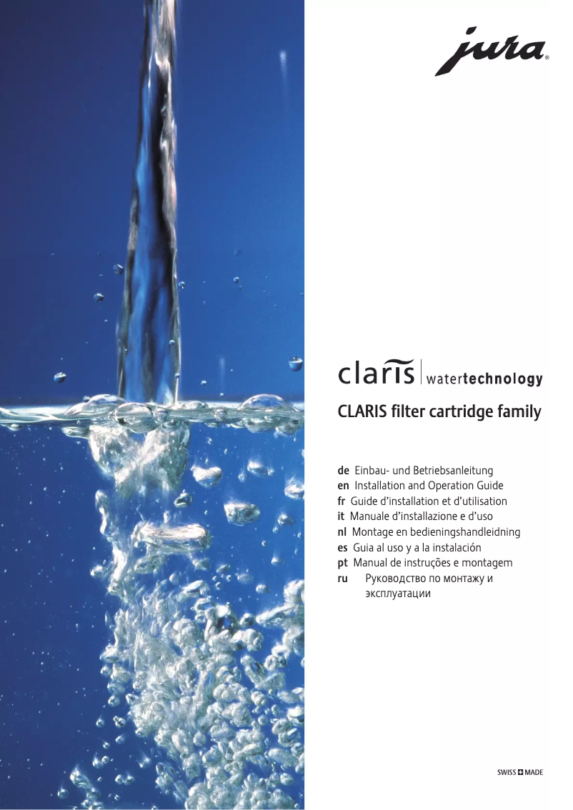 Page n°1 - Manuel utilisateur Jura 69535