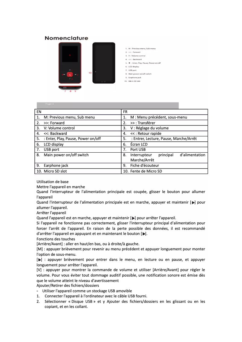 Page n°1 - Manuel utilisateur Denver MPG-4084BT
