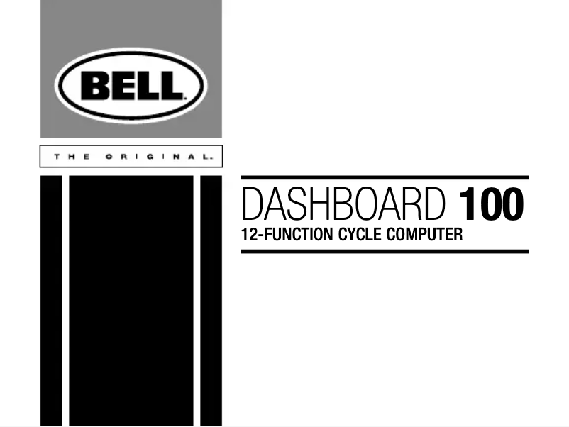 Page 1 de la notice Manuel utilisateur Bell Dashboard 100