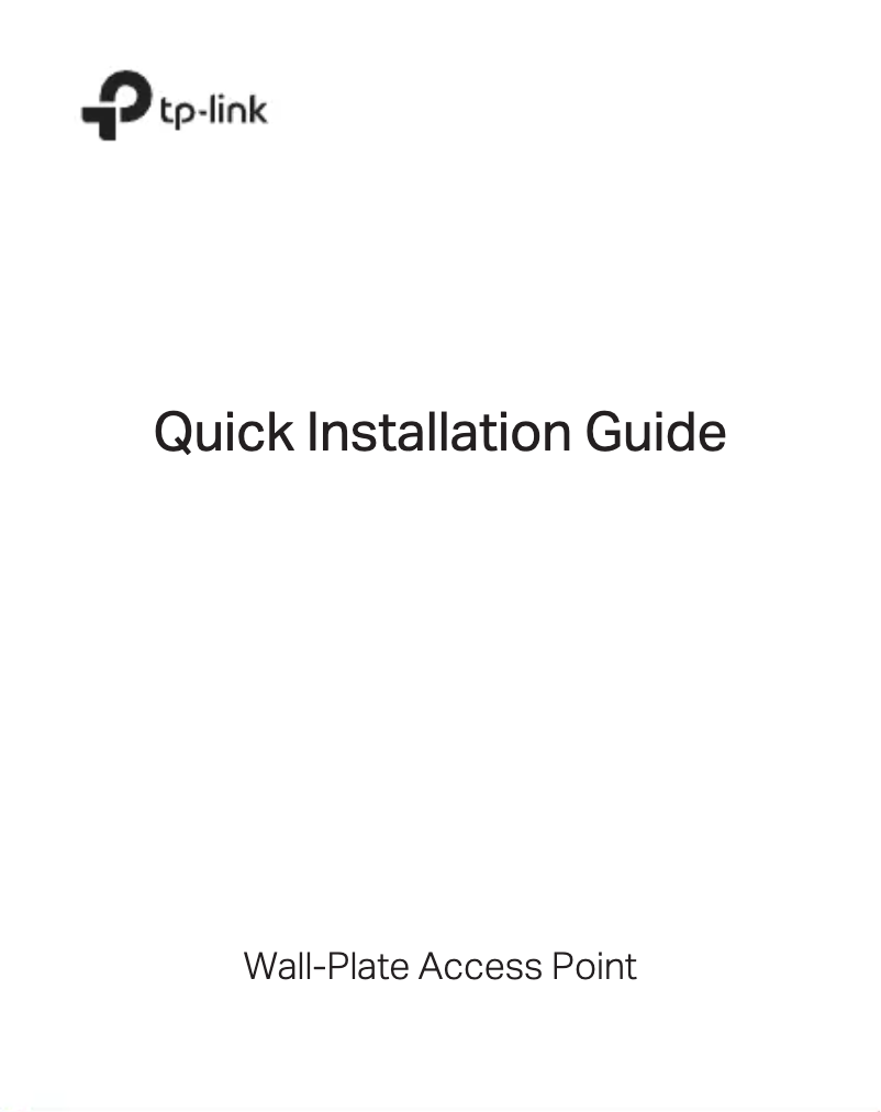 Page n°1 - Guide d'installation TP-Link Omada EAP650