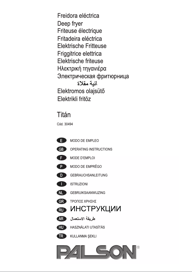 Imagen de la primera página del manual del dispositivo Titán 30494