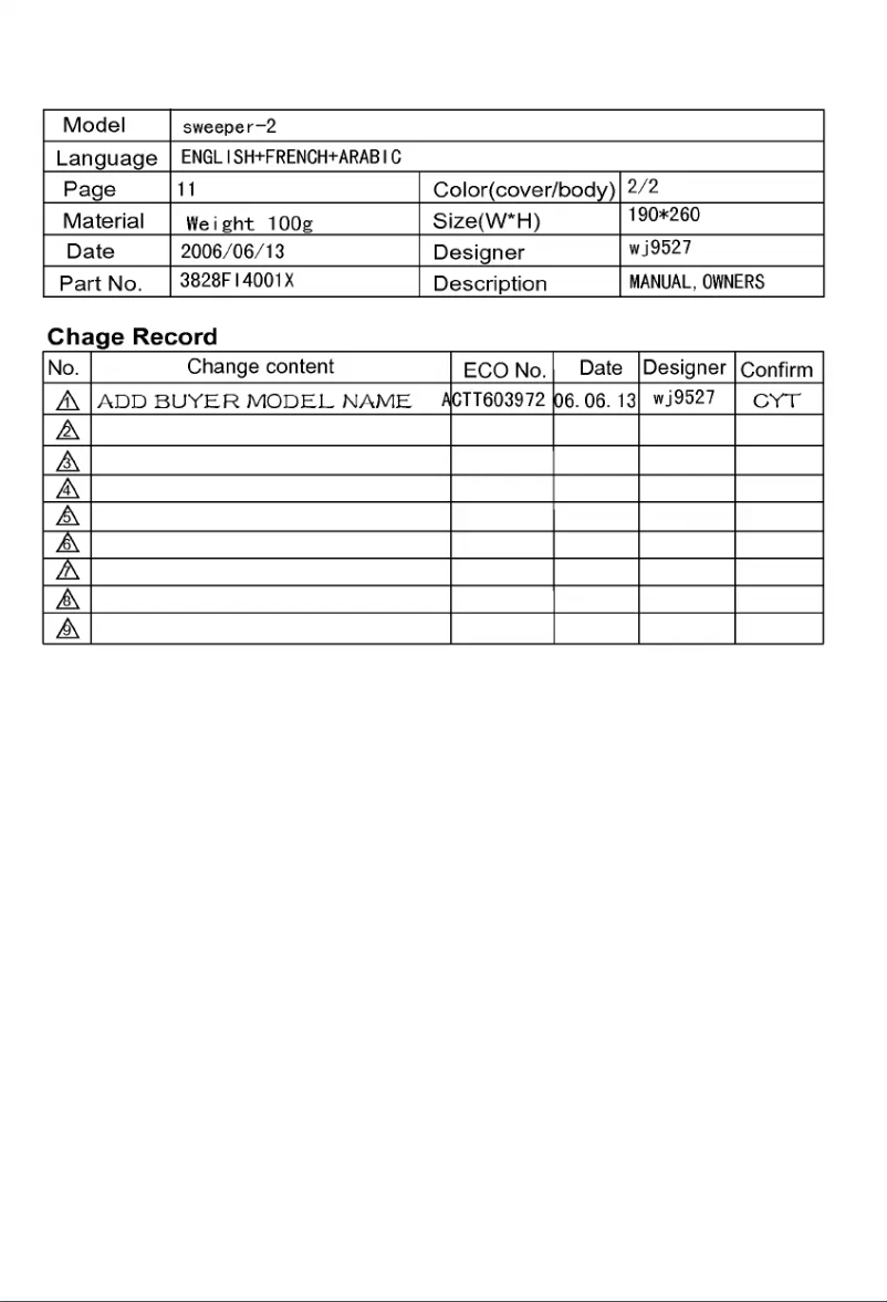 Page n°1 - Manuel utilisateur LG VTCP753ND