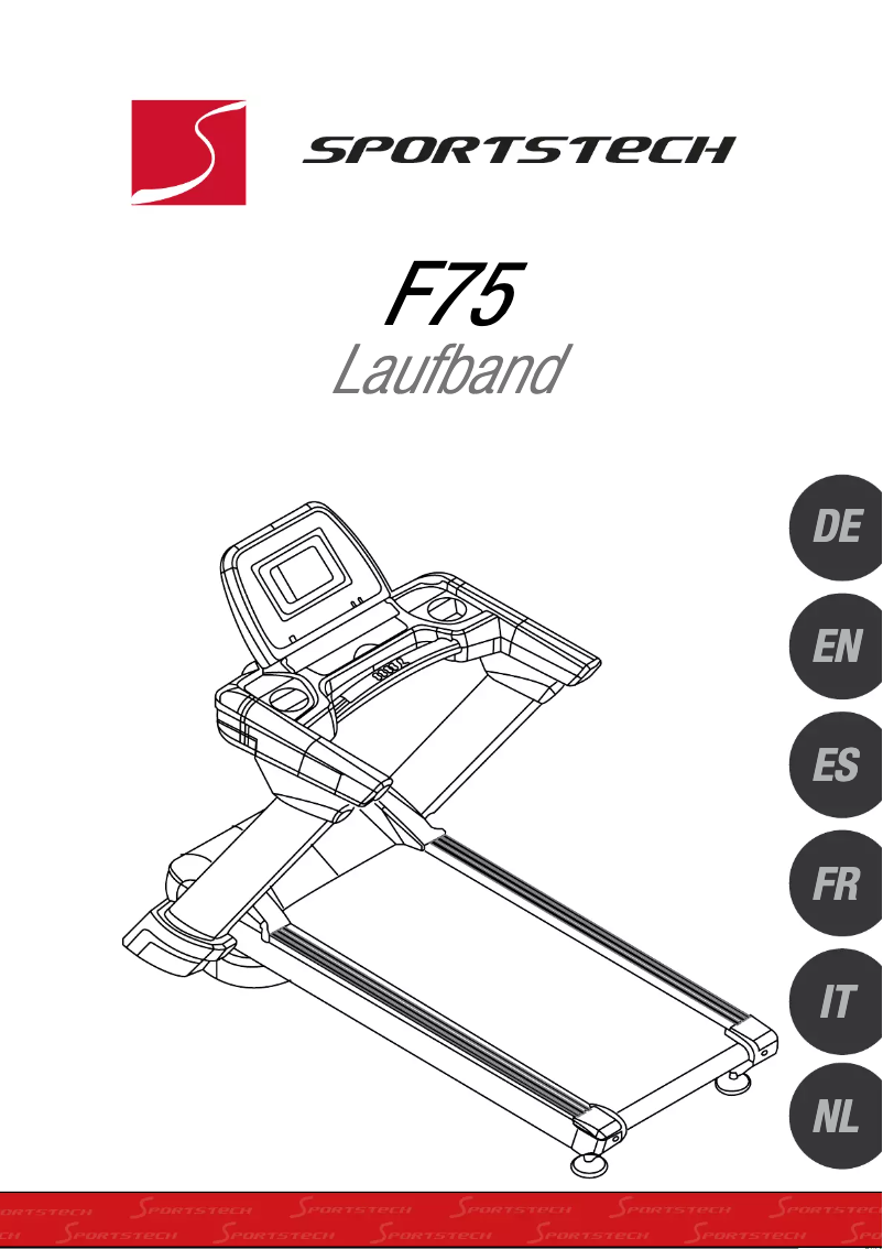 Page 1 of the manual User Manual Sportstech F75