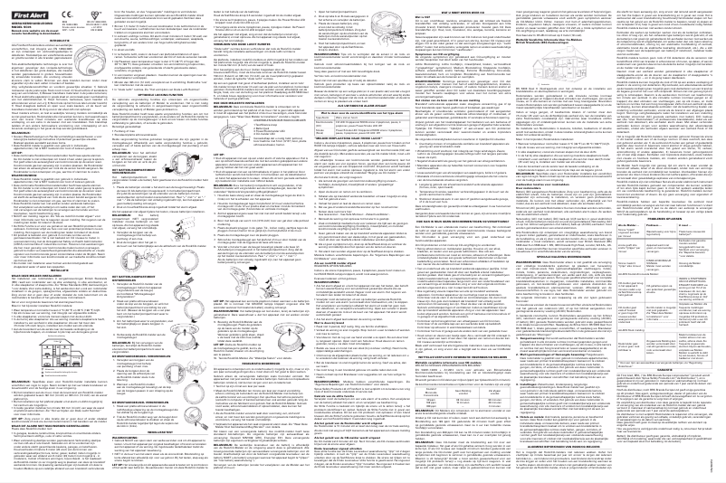 Página 1 del manual Manual de usuario First Alert SC05CE