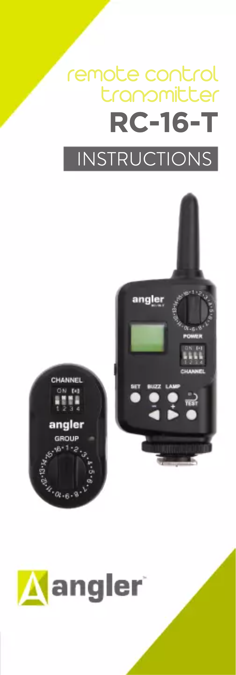 Page n°1 - Manuel utilisateur Angler RC-16-R