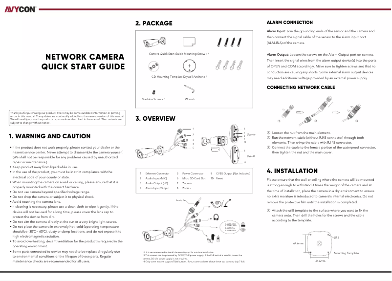Page n°1 - Manuel utilisateur Avycon AVC-NBL21M-L1