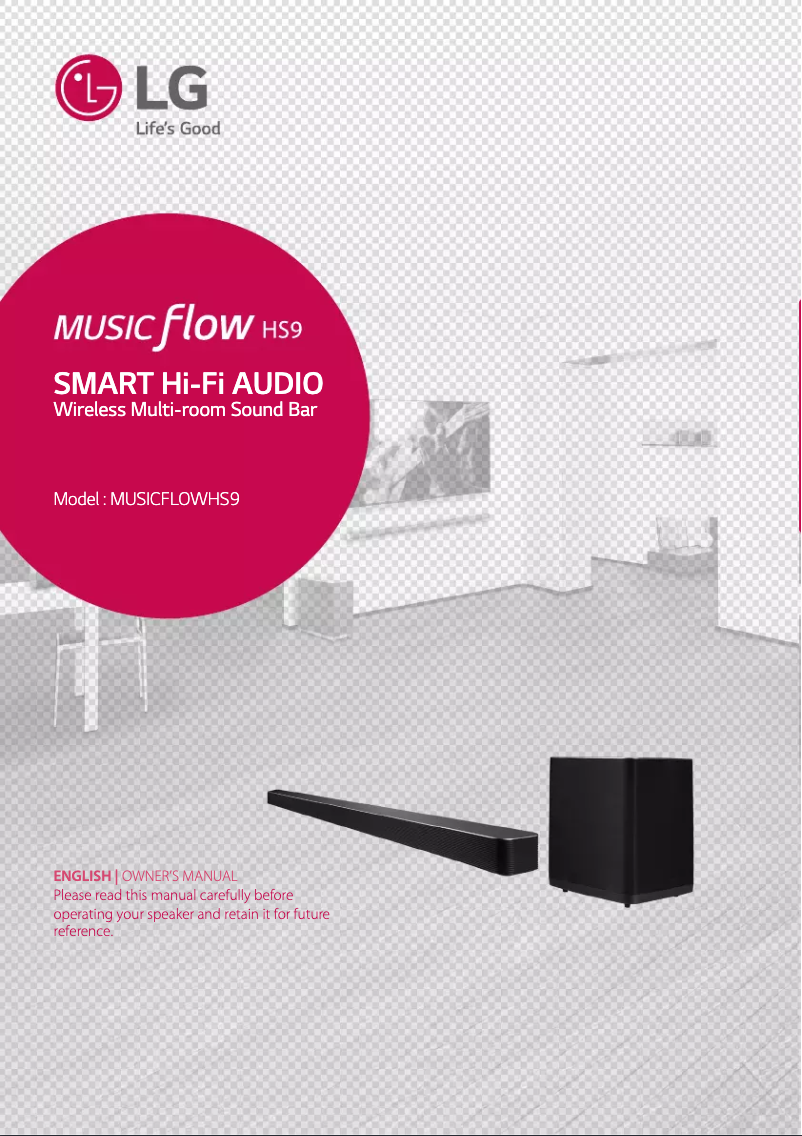 Page n°1 - Manuel utilisateur LG Musicflow HS9