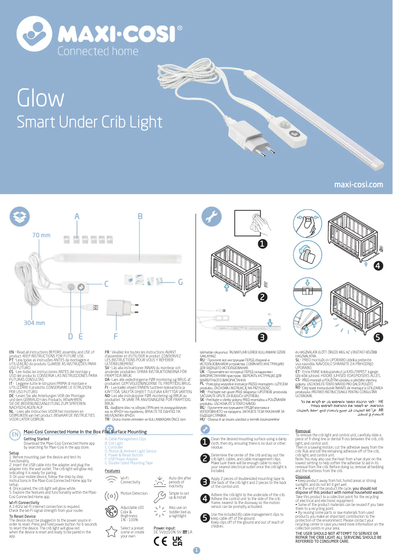Page n°1 - Manuel utilisateur Maxi-Cosi Glow