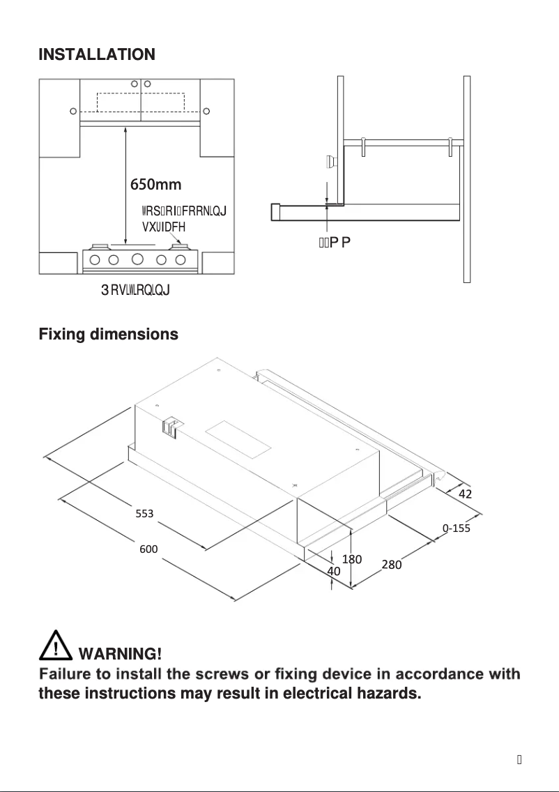 Page n°1 - Guide d'installation Philco GH806SNL