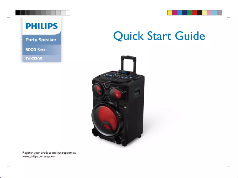 Page n°1 - Guide de démarrage rapide Philips TAX3305