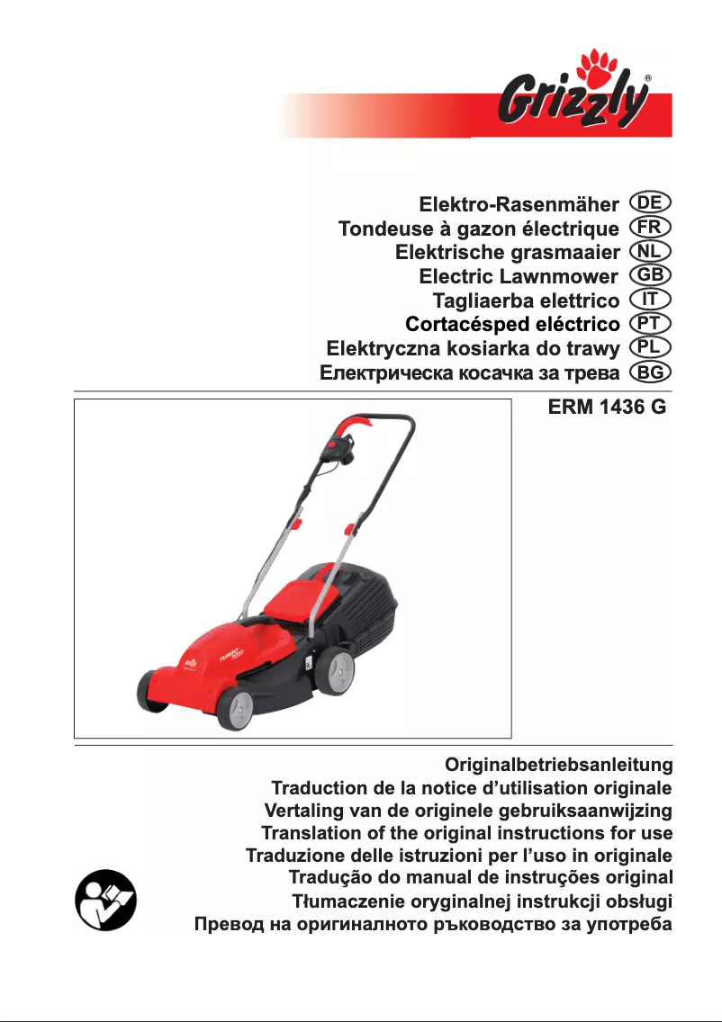 Page n°1 - Manuel utilisateur Grizzly ERM 1436 G