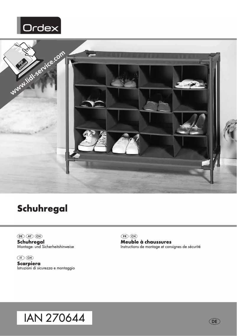 Page 1 de la notice Manuel utilisateur Ordex IAN 270644