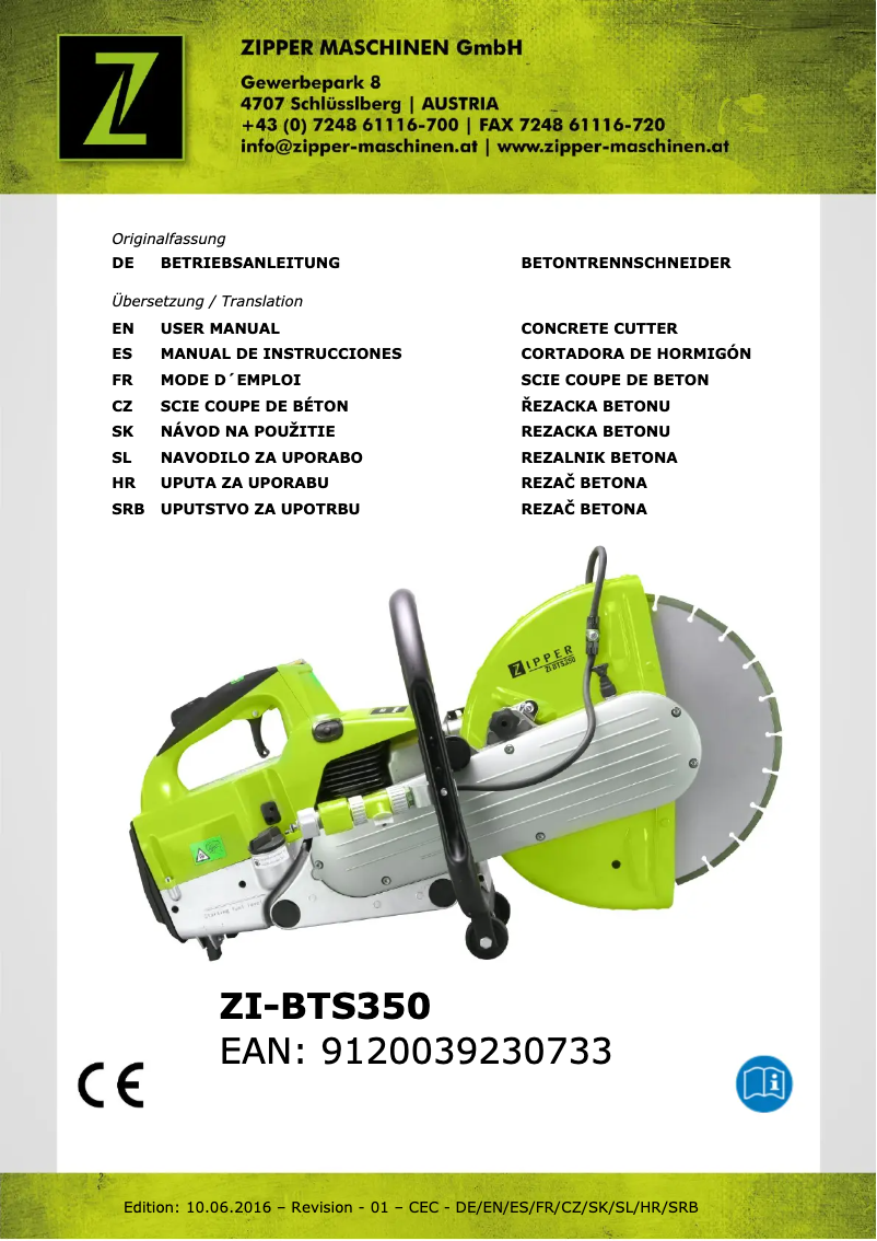 Page 1 de la notice Manuel utilisateur Zipper ZI-BTS350